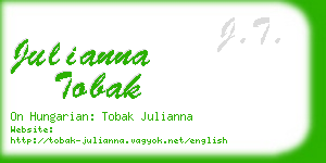 julianna tobak business card